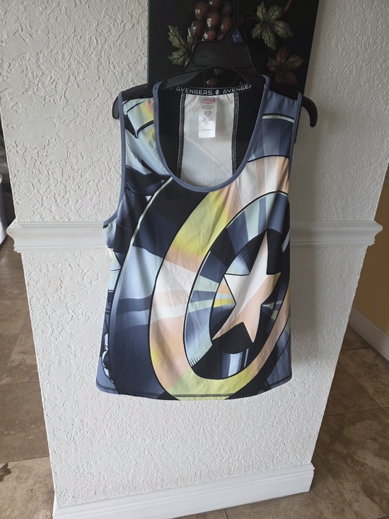 Marvel Tops - Marvel White Tank Top with Red Logo